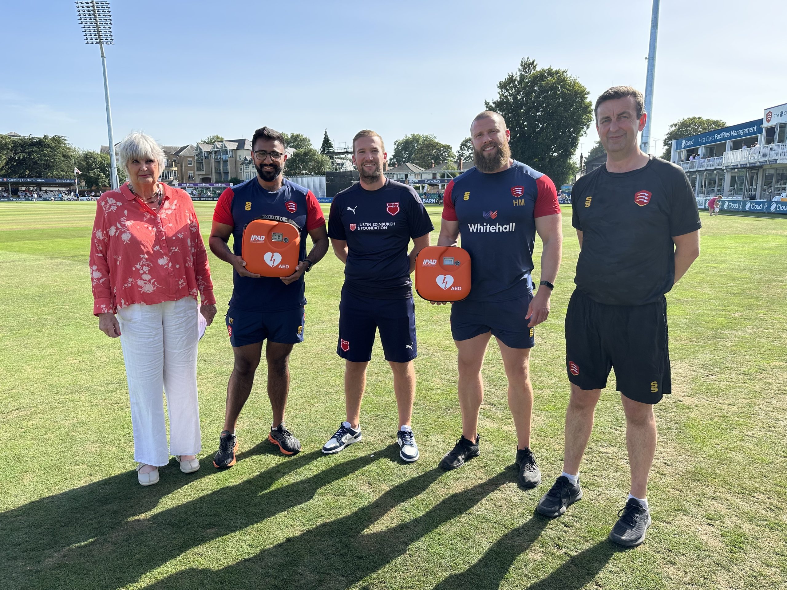 Essex Cricket Receives Two JE3 Defibrillators